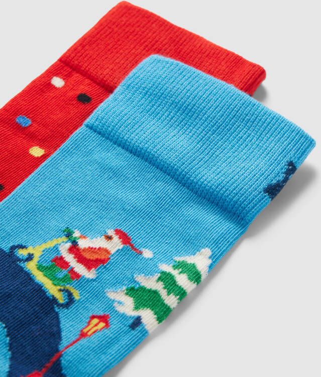 Happy Socks Sokken met motiefprint in een set van 2 stuks model 'Happy Holidays' - Foto 2