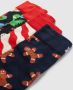 Happy Socks Sokken met motiefprint model 'Gingerbread House' in een set van 4 stuks - Thumbnail 2