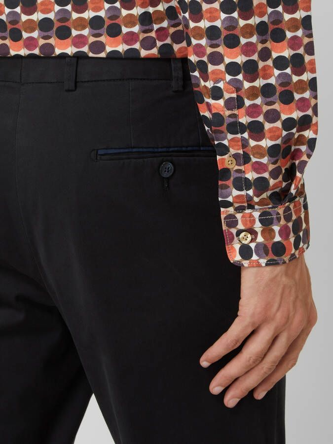 Hiltl Slim fit chino met persplooien model 'PEAKER' - Foto 2