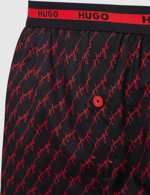 HUGO Boxershort met all-over print in een set van 2 stuks model 'WOVEN' - Foto 2