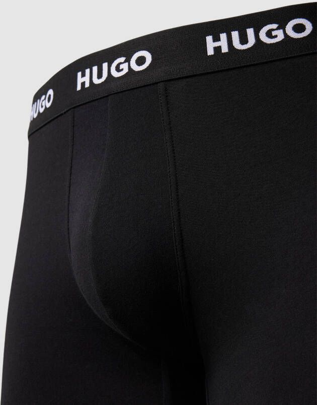 HUGO Boxershort met elastische band met logo in een set van 3 stuks - Foto 2