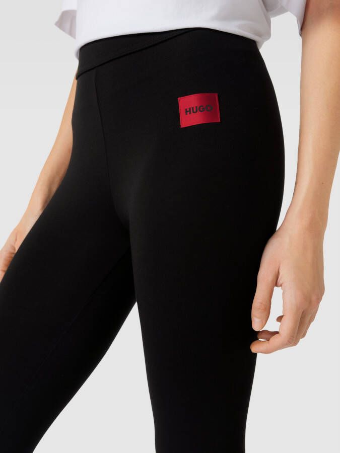 HUGO Legging met labelpatch model 'Thermal'