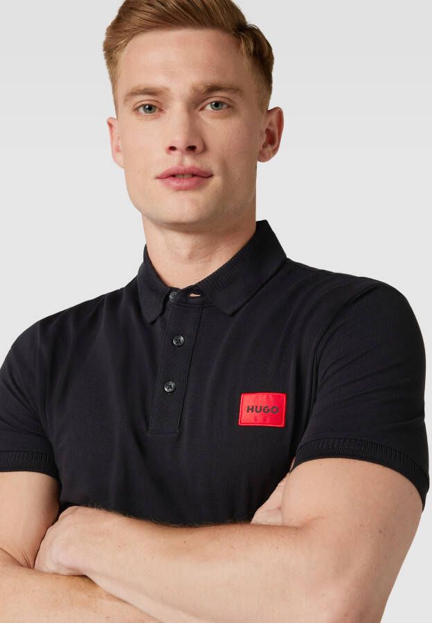 HUGO Poloshirt met labelpatch model 'Dereso'