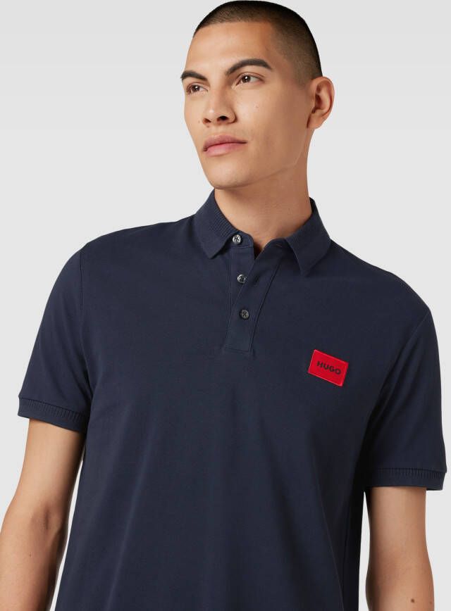 HUGO Poloshirt met labelpatch model 'Dereso'