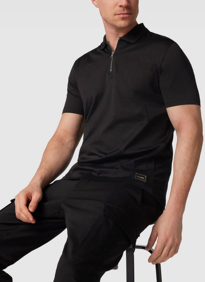 HUGO Poloshirt met labelpatch model 'Dozelot'