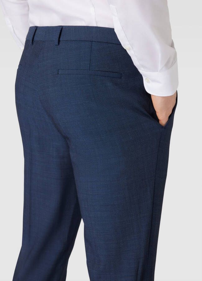 HUGO Slim fit pantalon met scheerwol model 'Hesten' - Foto 2