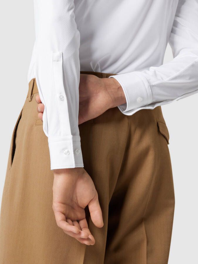 HUGO Slim fit zakelijk overhemd met structuurmotief model 'Ermo'