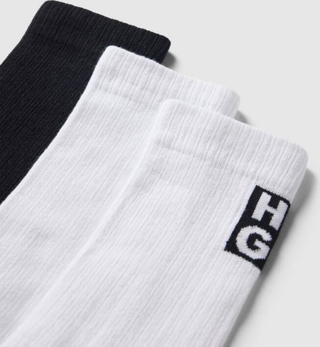 HUGO Sokken met contraststreep in een set van 3 paar - Foto 2