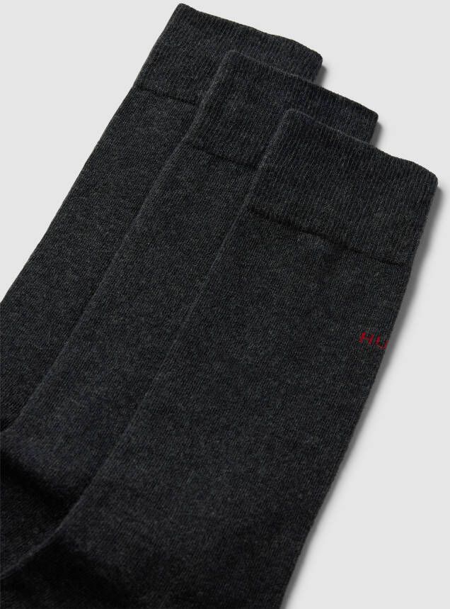 HUGO Sokken met labeldetail in een set van 3 paar model 'UNI COLORS' - Foto 2