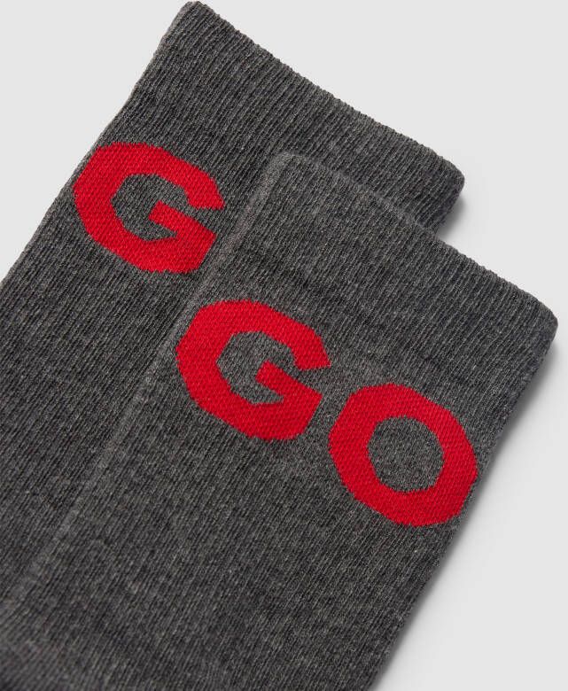 HUGO Sokken met labelprint in een set van 2 paar model 'ICONCOL' - Foto 2