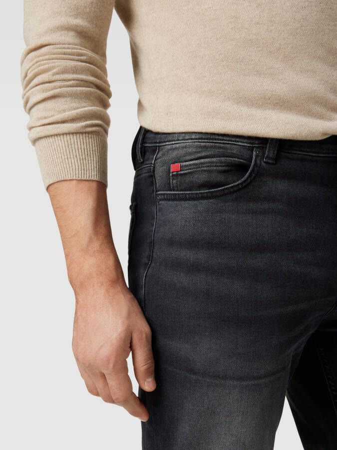 HUGO Straight fit jeans met stretch model ' 634' - Foto 2