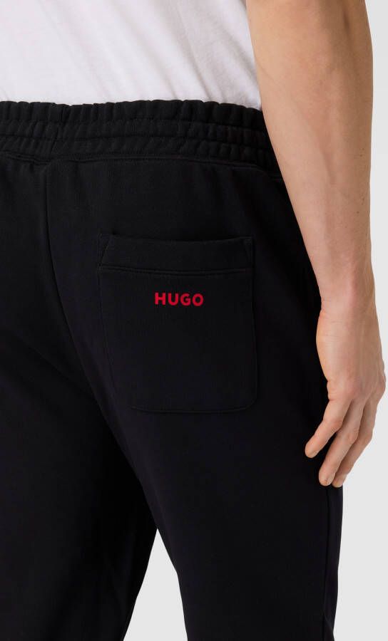 HUGO Sweatpants met labeldetail model 'Linked'
