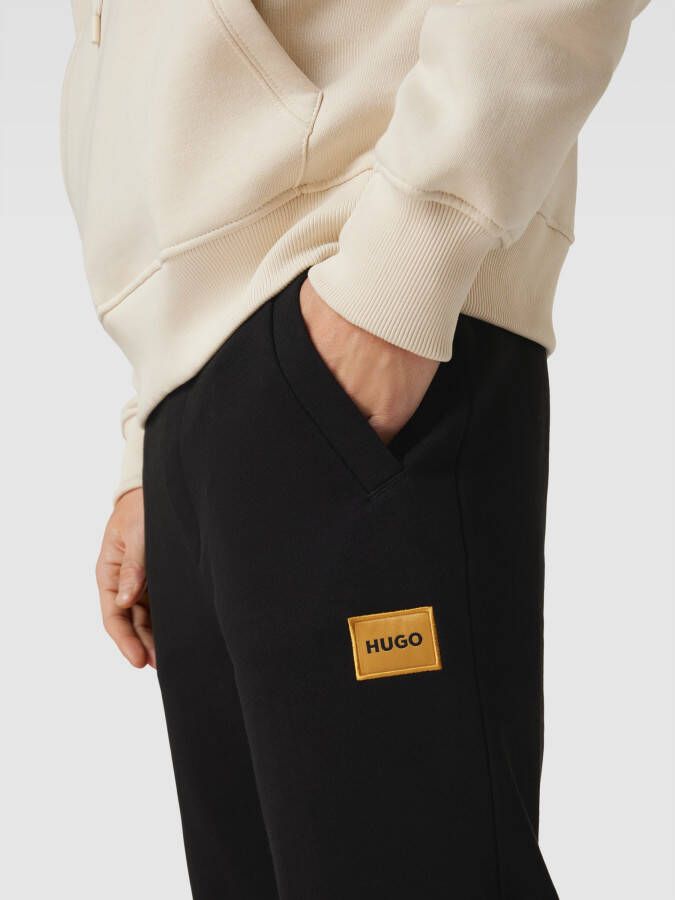 HUGO Sweatpants met labelpatch model 'Doak'
