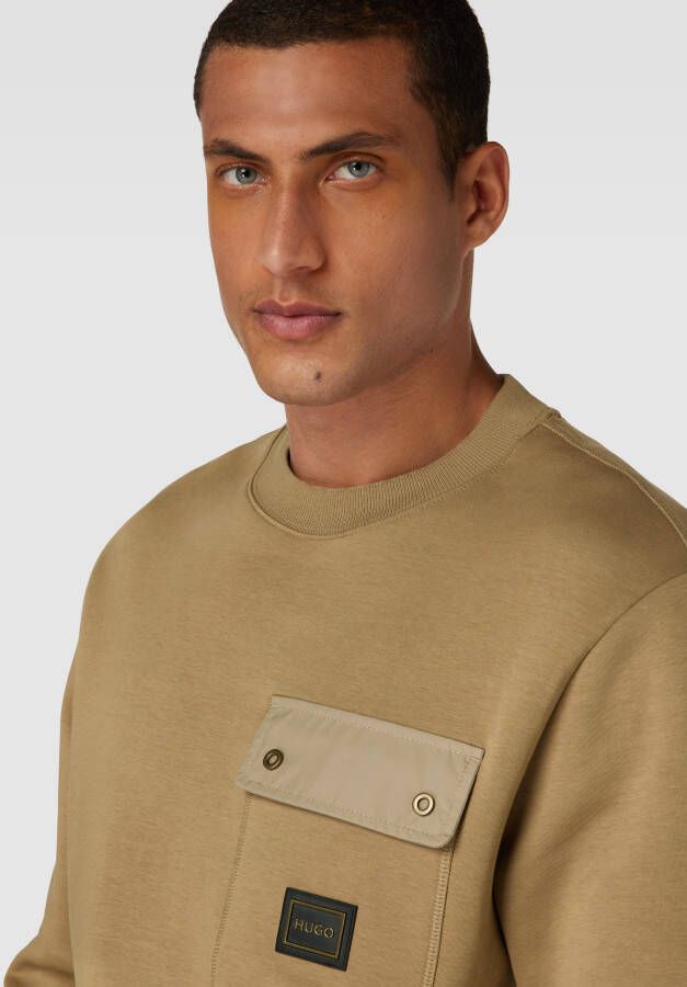 HUGO Sweatshirt met borstzak model 'Dhaluli' - Foto 2