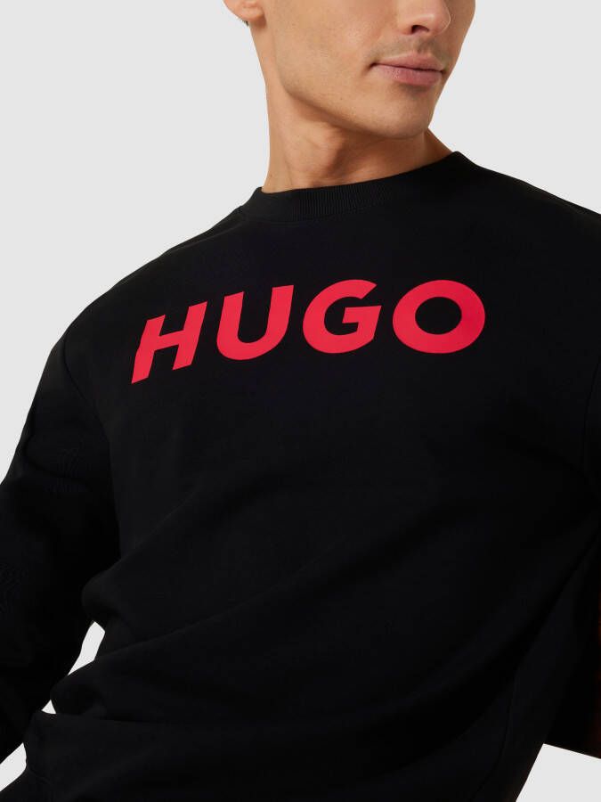 HUGO Sweatshirt met labeldetail model 'Dem' - Foto 2