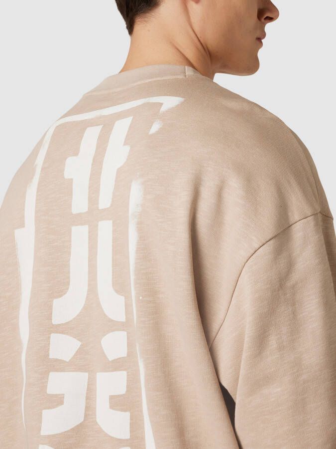 HUGO Sweatshirt met labelprint model 'Daraz' - Foto 2