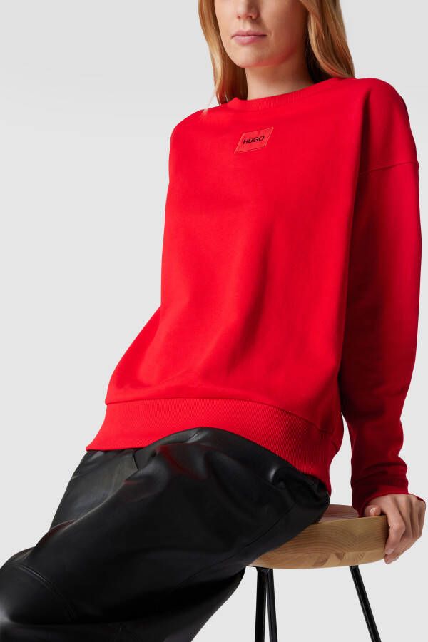 HUGO Sweatshirt van katoen model 'Nakira' - Foto 2