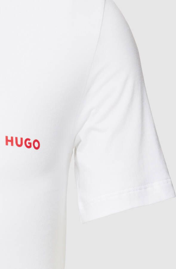 HUGO T-shirt met labeldetail in een set van 3 stuks
