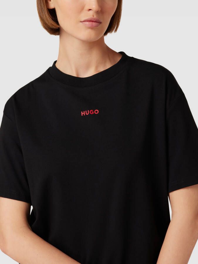 HUGO T-shirt met labeldetail model 'SHUFFLE'