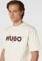 Hugo Boss Heren Wit Print T-shirt White Heren - Thumbnail 5
