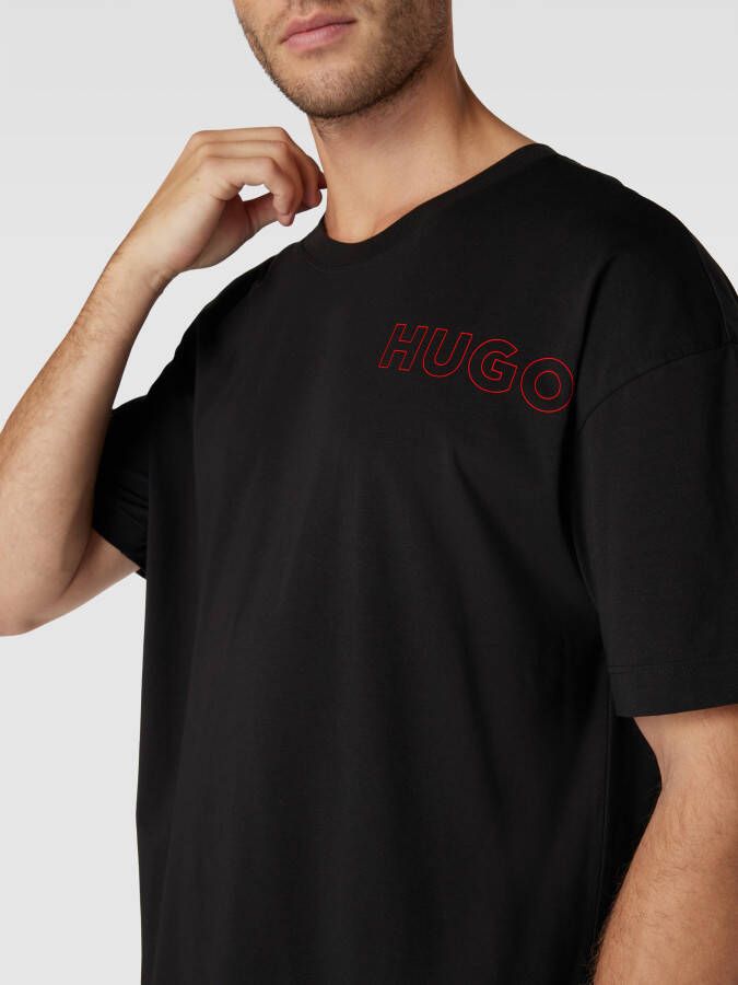 HUGO T-shirt met labelprint model 'Unite' - Foto 2