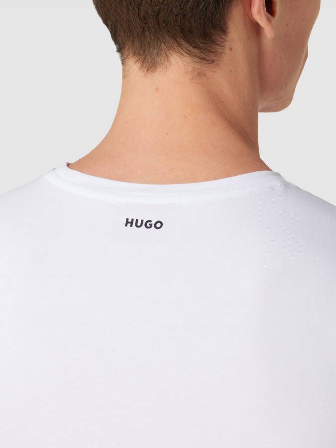 HUGO T-shirt met logoprint in een set van 2 stuks model ' -Round' - Foto 2