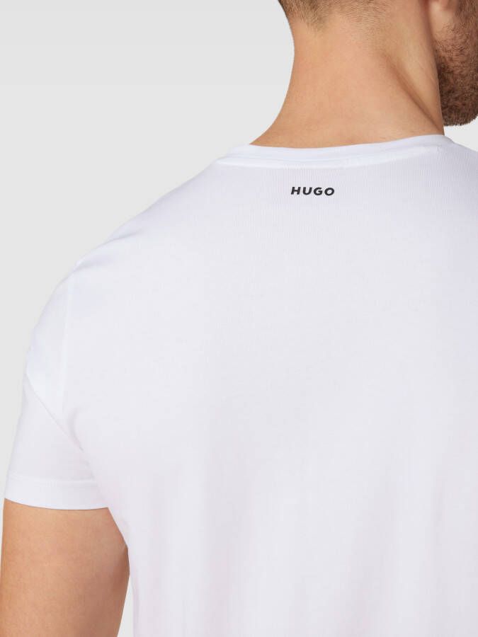 HUGO T-shirt met logoprint in een set van 2 stuks model ' -V' - Foto 2