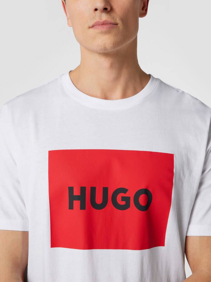 HUGO T-shirt met merkopschrift
