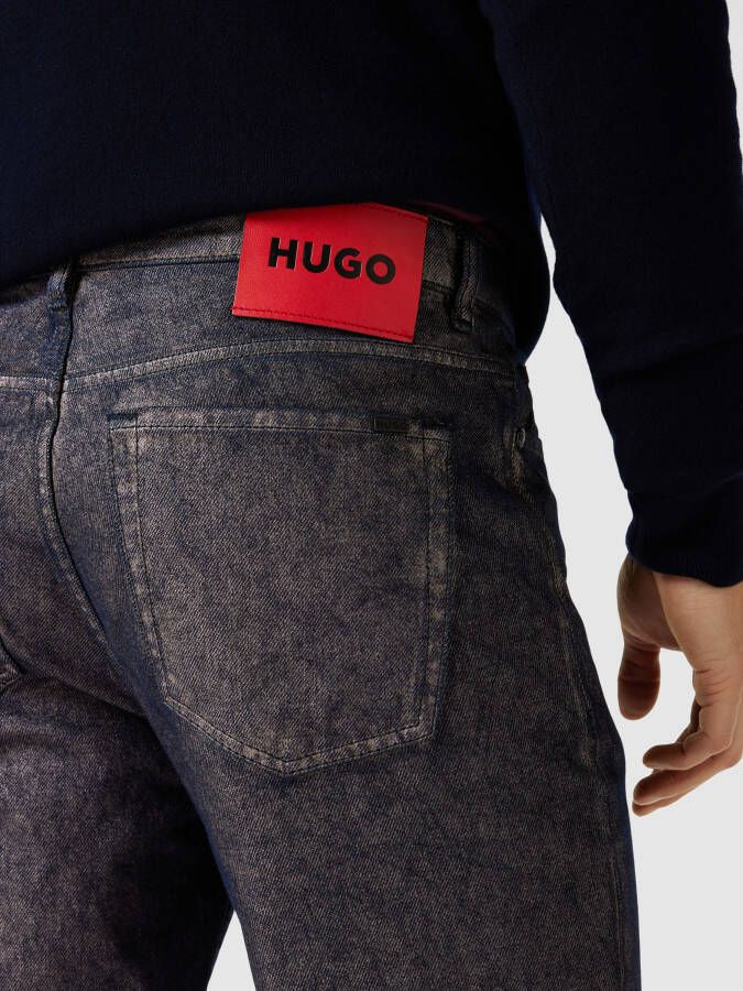 HUGO Tapered fit jeans met labeldetails model ' 634' - Foto 2