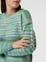 Ichi Gebreide pullover met streepmotief model 'Delor' - Thumbnail 2