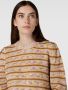 Ichi Gebreide pullover met streepmotief model 'Felani' - Thumbnail 2