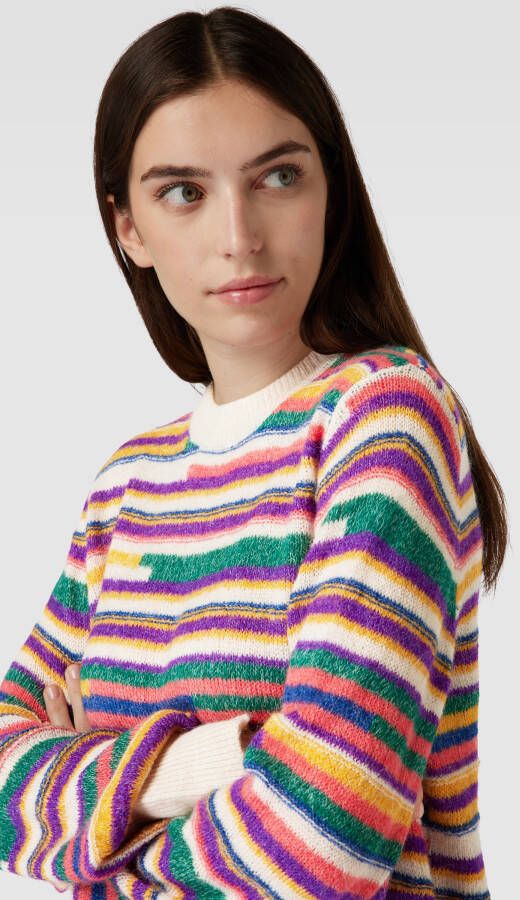 Ichi Gebreide pullover met streepmotief model 'Kamara' - Foto 2