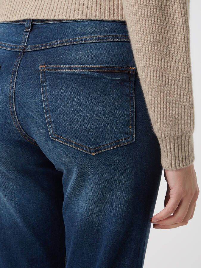 Ichi Straight fit jeans met stretch model 'Raven'