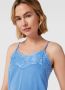 Ichi Blauwe Kant Top & T-Shirt Blue Dames - Thumbnail 2