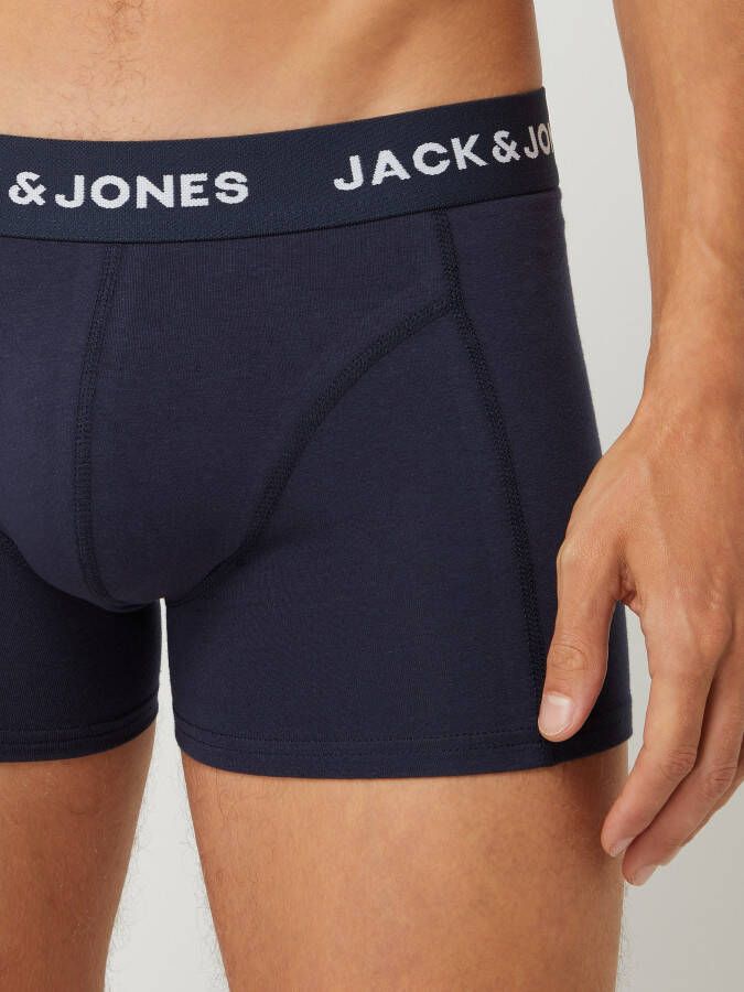 jack & jones Comfort fit boxershort met stretch in een set van 3 stuks model 'Anthony'