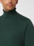 JACK & JONES ESSENTIALS fijngebreide coltrui JJEEMIL olive night - Thumbnail 8