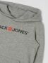 Jack & jones JUNIOR hoodie JJECORP met logo grijs melange Sweater Logo 128 - Thumbnail 9