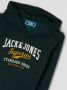 Jack & jones JUNIOR hoodie JJELOGO met logo donkergroen Sweater Logo 152 - Thumbnail 4