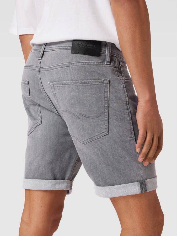 jack & jones Korte jeans met labelpatch model 'RICK'