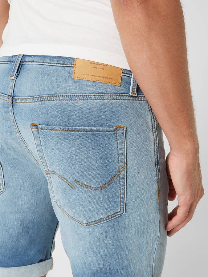 jack & jones Korte regular fit jeans van sweatdenim model 'Rick'
