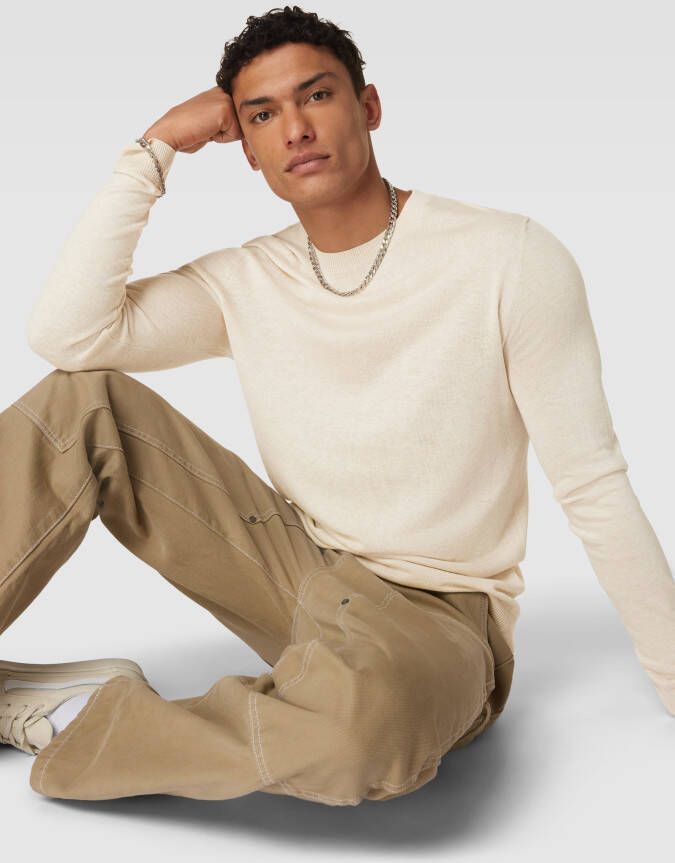 Jack & Jones Premium Gebreide pullover met lyocell model 'IGOR'