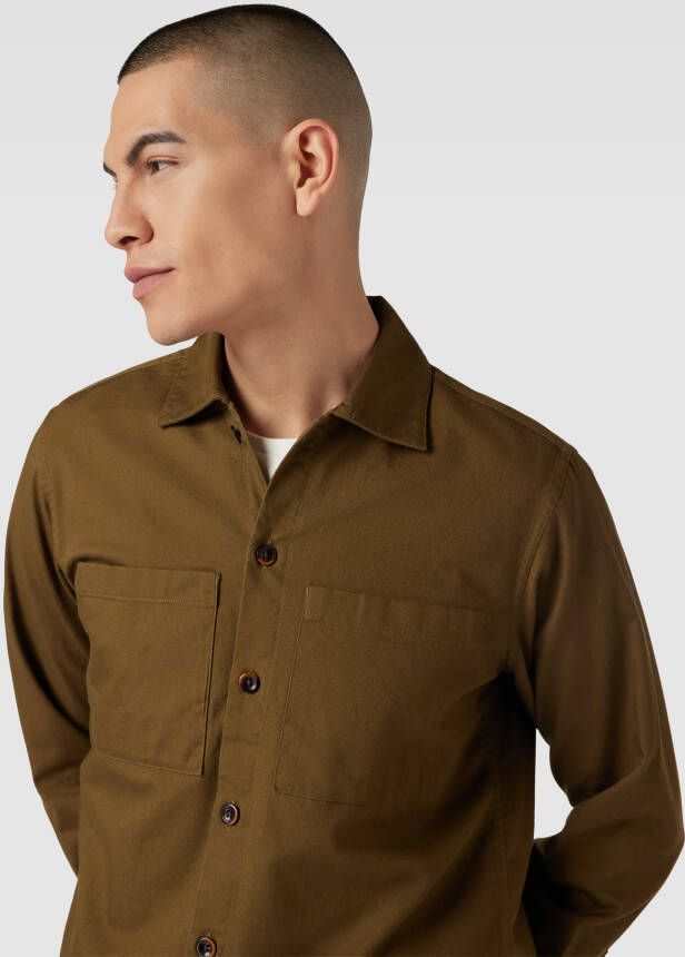 Jack & Jones Premium Overshirt met kentkraag model 'PETE'