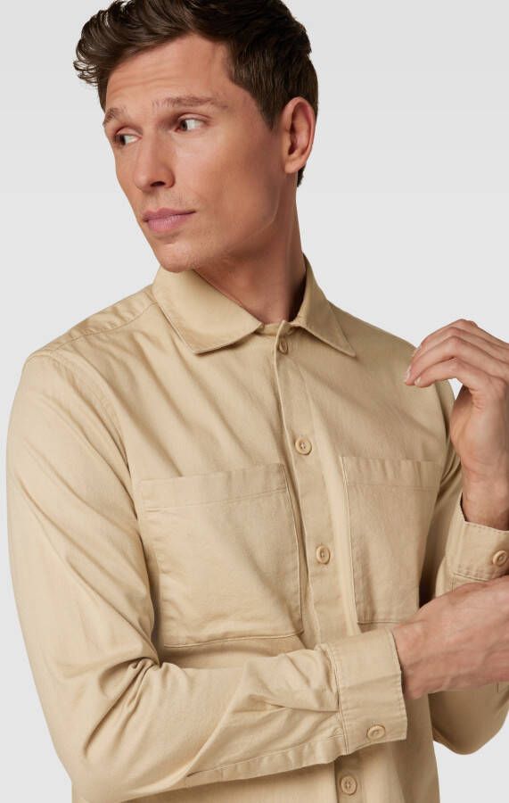 Jack & Jones Premium Overshirt met kentkraag model 'PETE'