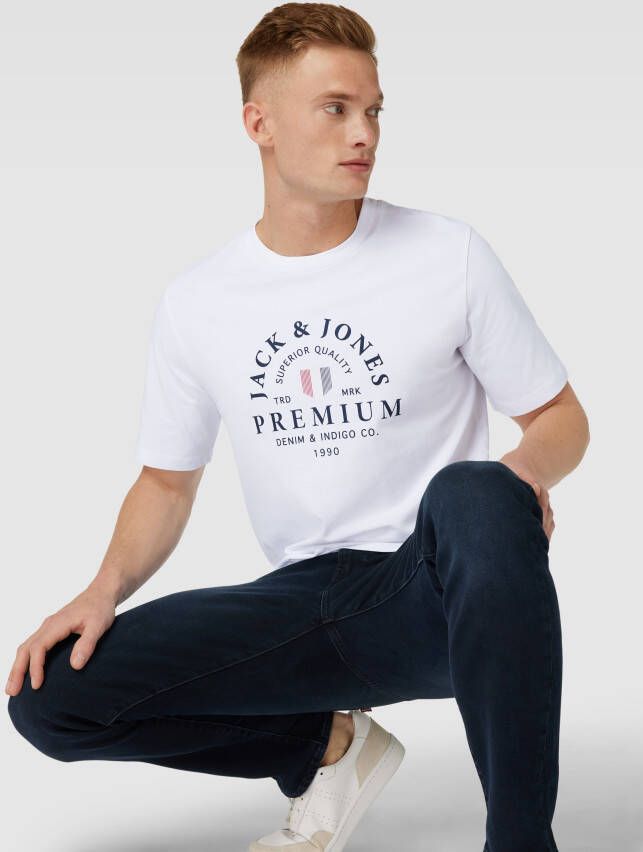 Jack & Jones Premium T-shirt met labelprint model 'WILL' - Foto 2