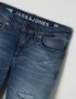 Jack & jones JUNIOR regular fit jeans bermuda JJIRICK stonewashed Denim short Blauw Jongens Stretchdenim 128 - Thumbnail 2