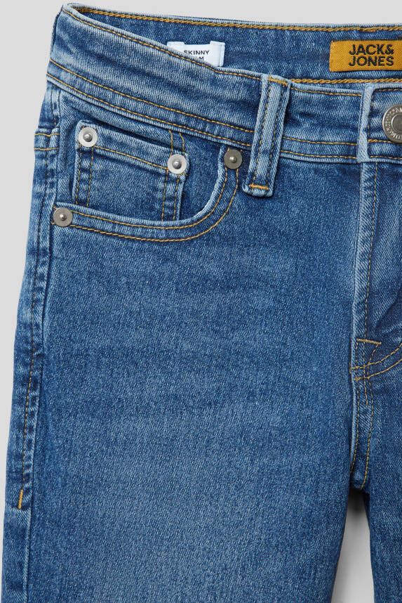 jack & jones Skinny fit jeans met knoopsluiting model 'LIAM'