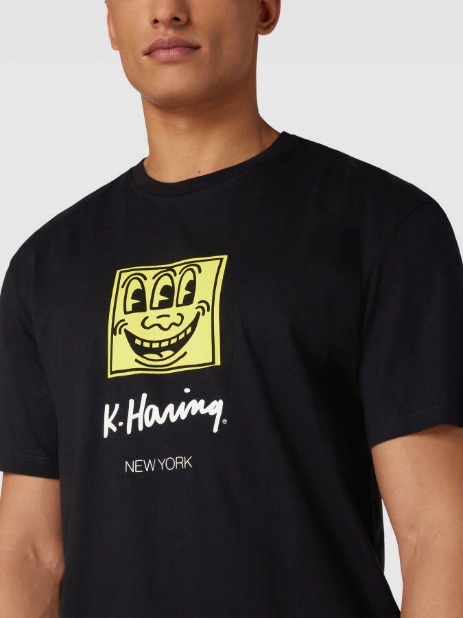 jack & jones T-shirt met Keith Haring -motiefprint model 'KEITHARING'