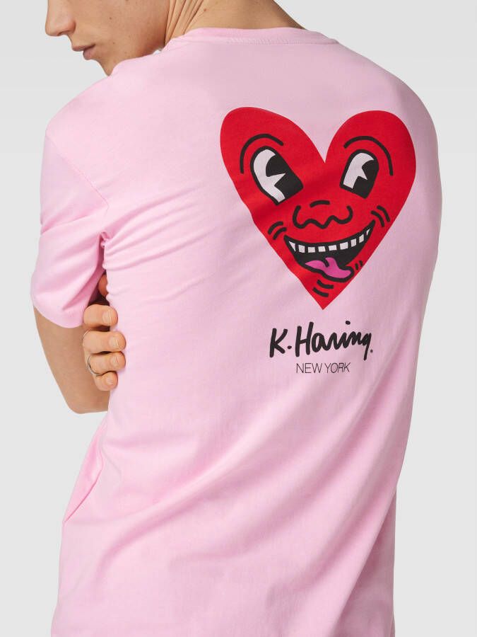 Jack & jones T-shirt met motiefprint aan de achterkant model 'KEITHHARING' - Foto 4