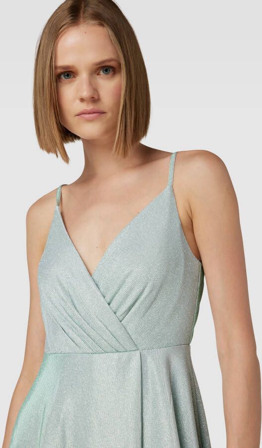 Jake*s Cocktail Avondjurk met glitter mesh