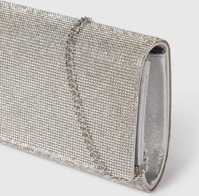 Jake*s Cocktail Clutch met strass-steentjes model 'Stone Compact'